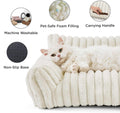 Bedsure Cute Cat Couch For Pets - Fluffy Cat Sofa With Premium Soft Corduroy Fleece Fuzzy Cat Couch Bed With Cover Supportive Cat Chair For Indoor Cats