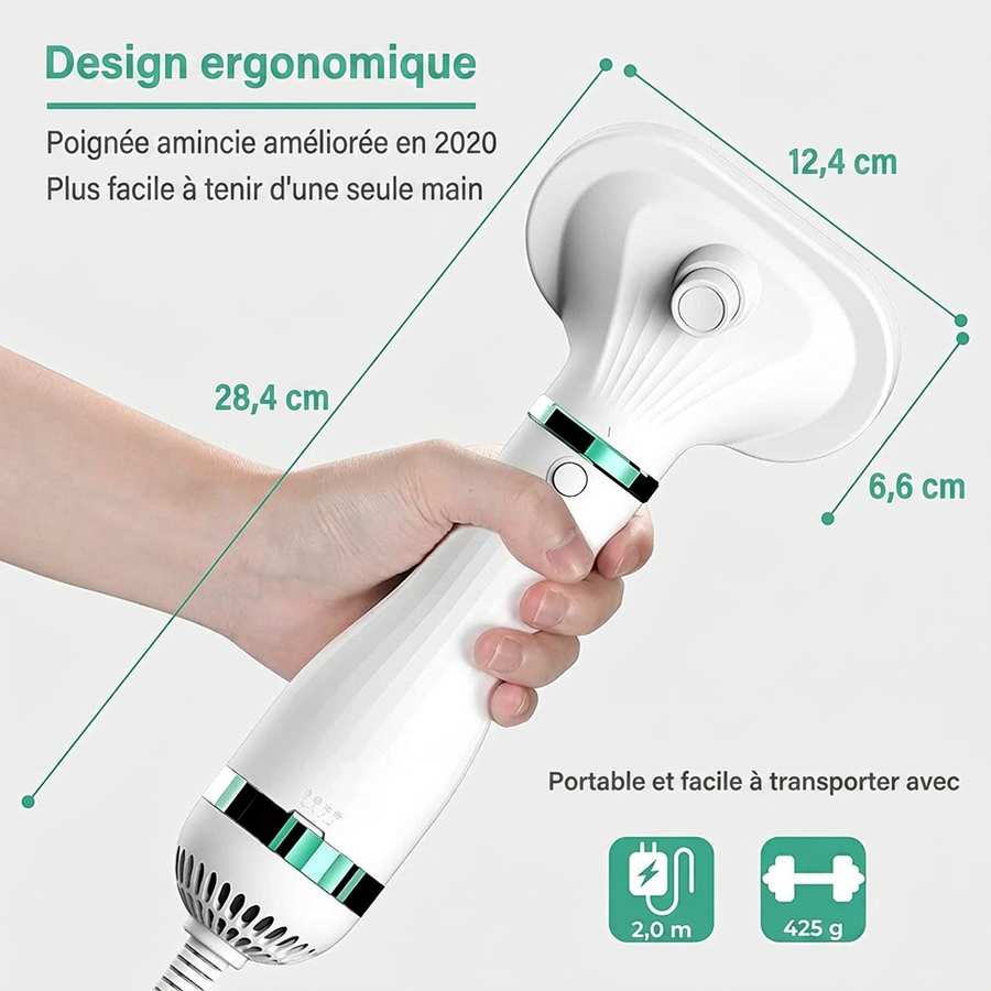Sèche-poil souffleur chaud pour animaux – Séchage rapide après le bain