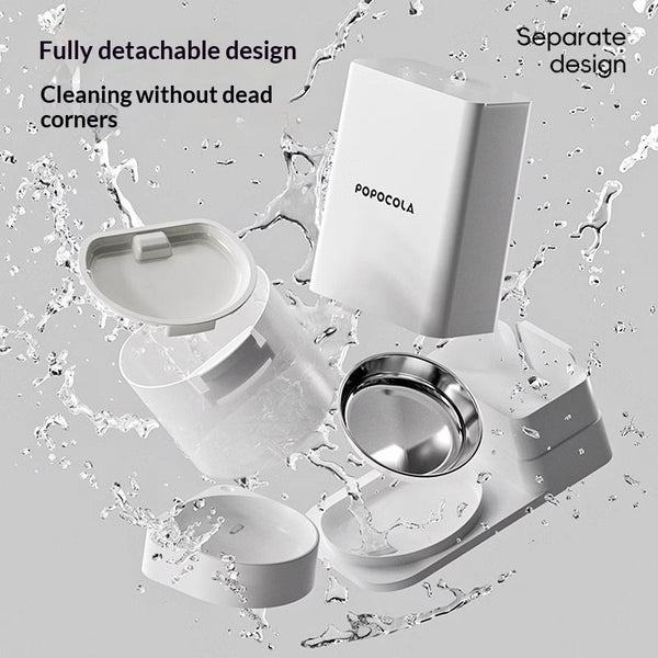 Wireless Thermostatic Cat Water Dispenser With 2-in-1 Drinking Feature