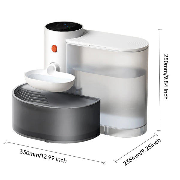 Fontaine à Eau Automatique Sans Fil pour Chat – Sans Filtre, Réservoir 3 L, Silencieuse