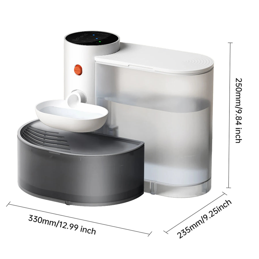 Fontaine à Eau Automatique Sans Fil pour Chat – Sans Filtre, Réservoir 3 L, Silencieuse